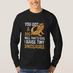T-shirt J'élève des dinosaures minuscules barbu