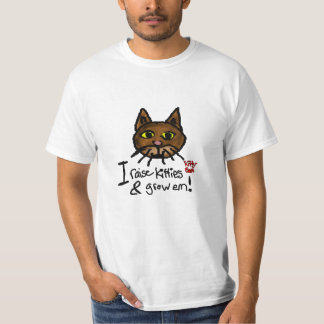 T-shirt J'élève des minous et élève la fin de support