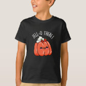 T-shirt Jello There Funny Orange Jello Pun Dark BG (Devant)