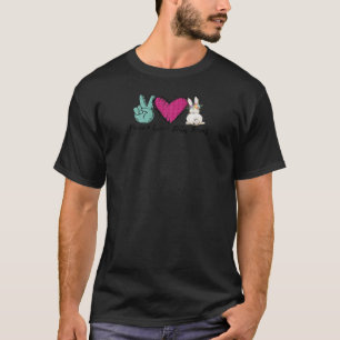 T-shirt Jelly Bean Rainbow Peace Love Pâques amusant B