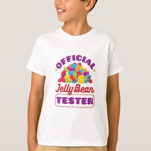 T-shirt Jelly Bean Tester Officielle Candy de Pâques (Devant)