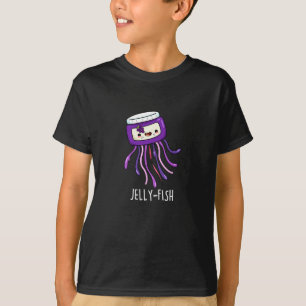 T-shirt Jelly-fish Drôle Jelly Jar Pun Dark BG