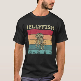T-shirt Jellyfish Boys Girls Retro Style Jelly