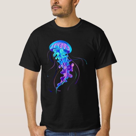 T-shirt Jellyfish éclatante couleur (Devant)