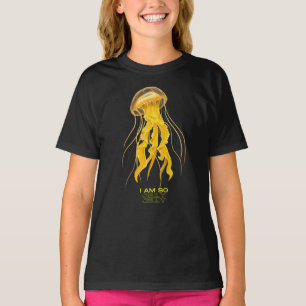 T-shirt Jellyfish Jaune : Je suis tellement gelée