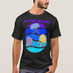 T-shirt Jellyfish Mer sous l'eau Vie marine Animaux Poisso