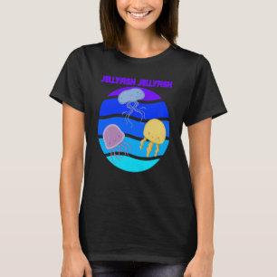 T-shirt Jellyfish Mer sous l'eau Vie marine Animaux Poisso