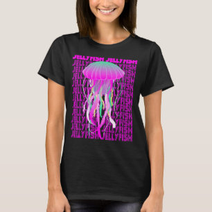 T-shirt Jellyfish Retro Ocean Life Poissons Animaux de mer
