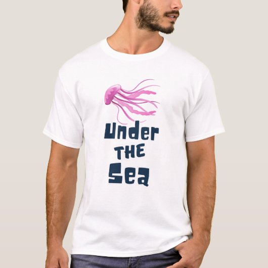 T-shirt Jellyfish under the sea (Devant)