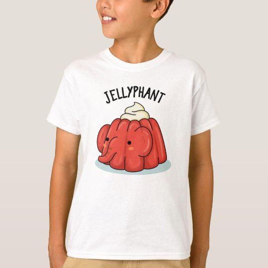 T-shirt Jellyphant Funny Elephant Jelly Pun (Devant)