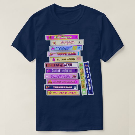 T-shirt Jem et les Hologrammes Chansons Cassettes (Design devant)