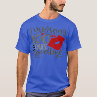 T-shirt J'Embrasse 100 Jours Adieu 100E Jour D'École