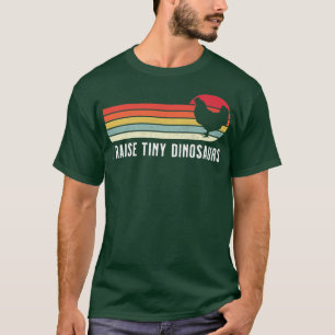 T-shirt J'Émets De Petits Dinosaures Drôle Retro Chicken C
