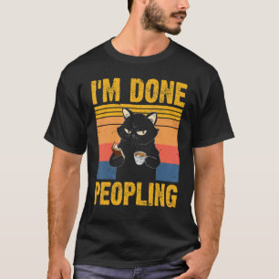 T-shirt J'en ai fini de fréquenter Vintage Books Cats And