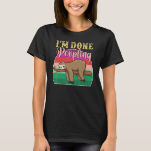 T-shirt J'en ai fini de Peopling Sloth Lazy