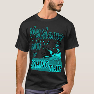 T-shirt J'en ai fini d'être adulte, allons pêcher