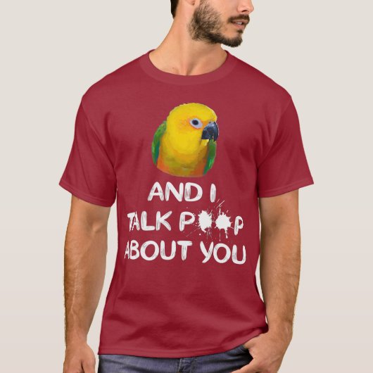 T-shirt Jenday Conure Shirt I et Conure Talk About You (Devant)