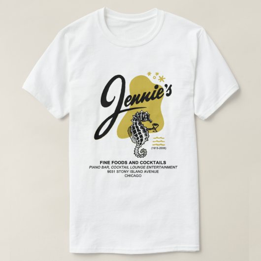 T-shirt Jennie's Restaurant & Lounge, Chicago, IL (Design devant)