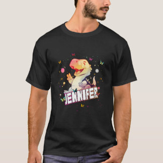 T-shirt Jennifer - Adorable Nom De Fille Avec Dinosaure Me