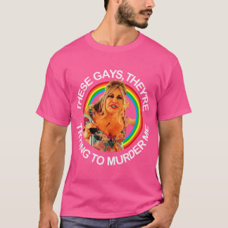 T-shirt Jennifer Coolidge citentCes Gaysessont en train d'