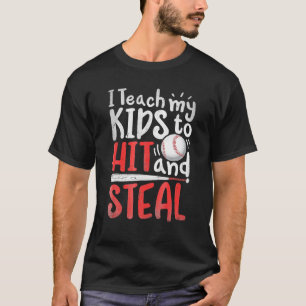 T-shirt J'Enseigne À Mes Enfants À Frapper Et Voler Le Bas