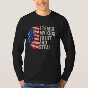T-shirt J'Enseigne À Mes Enfants À Frapper Et Voler Le Sof