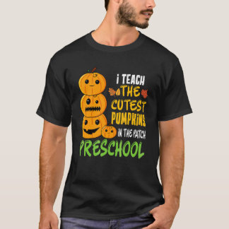 T-shirt J'enseigne au plus mignon citrouille du jardin d'e