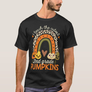T-shirt J'enseigne aux plus mignons citrouilles de 2e anné