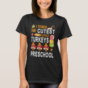 T-shirt J'enseigne aux plus mignons petits dindons en mate