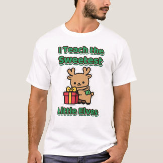 T-shirt J'enseigne aux plus mignons petits lutins Professe