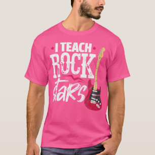 T-shirt J'enseigne aux Rock Stars Prof de Musique Drôle Jo
