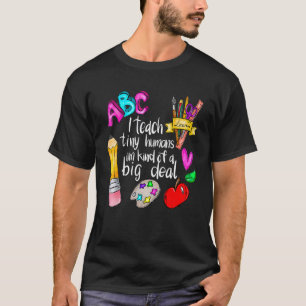 T-shirt J'enseigne aux tout-petits Remerciement aux enseig