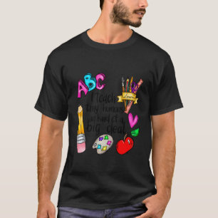 T-shirt J'enseigne aux tout-petits Remerciement des enseig