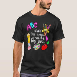 T-shirt J'enseigne aux tout-petits Remerciement des enseig