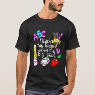 T-shirt J'enseigne aux tout-petits Remerciement des enseig