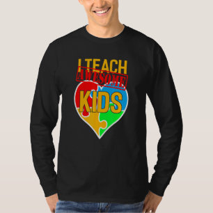 T-shirt J'Enseigne Awesome Kids Cute Autisme Éducation Spé