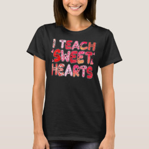 T-shirt J'enseigne Coeurs sucrés professeur Saint Valentin
