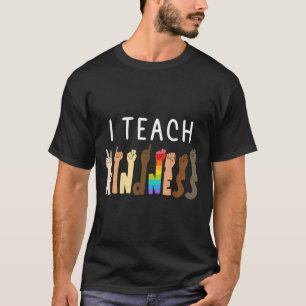 T-shirt J'Enseigne L'Autisme Gentillesse Enseignant De La