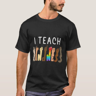 T-shirt J'Enseigne L'Autisme Gentillesse Enseignant De La