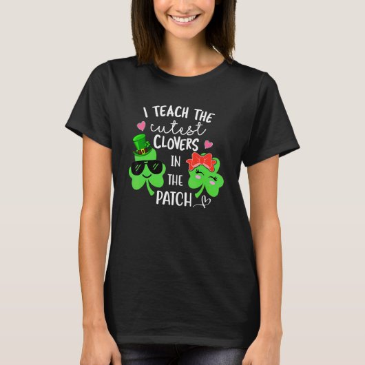 T-shirt J'Enseigne Le C Le Plus Cutest Dans Le Patch Ensei (Devant)