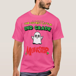 T-shirt J'Enseigne Le Monstre Cutest Little 2nd Grade Back
