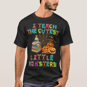 T-shirt J'Enseigne Le Thé D'Halloween Des Petits Monstres