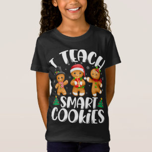 T-Shirt J'Enseigne les biscuits intelligents Noël Enseigna