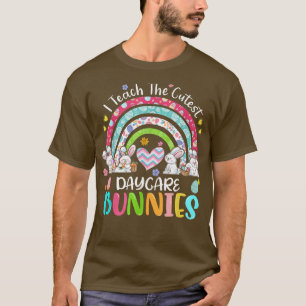T-shirt J'Enseigne Les Bunnies Cutest Garderie Enseignant