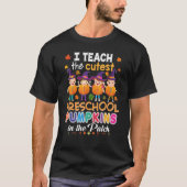 T-shirt J'Enseigne Les Citrouilles D'Écolocation Les Plus  (Devant)