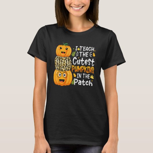 T-shirt J'Enseigne Les Citrouilles Les Plus Couteux Dans L (Devant)