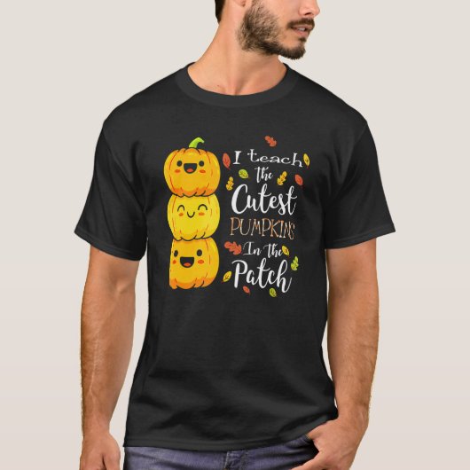 T-shirt J'Enseigne Les Citrouilles Les Plus Couteux Dans L (Devant)
