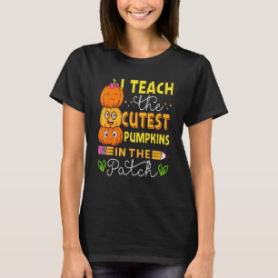 T-shirt J'Enseigne Les Citrouilles Les Plus Cuttes Dans L'