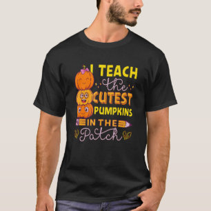 T-shirt J'Enseigne Les Citrouilles Les Plus Cuttes Dans Le