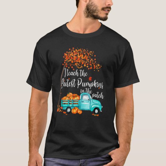 T-shirt J'Enseigne Les Citrouilles Les Plus Cuttes Dans Le (Devant)